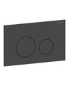 Placca Geberit Sigma40 Round nero opaco acciaio inox