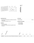 Geberit – Placca Sigma40 Round bianco opaco acciaio