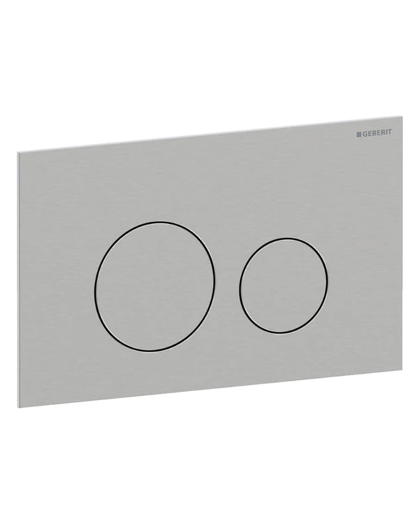 Geberit – Sigma40 Round placca doppio tasto acciaio inox spazzolato
