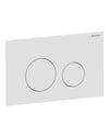 Geberit – Placca Sigma40 Round bianco opaco acciaio