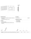 Placca Geberit Sigma40 Square bianco opaco antimpronta
