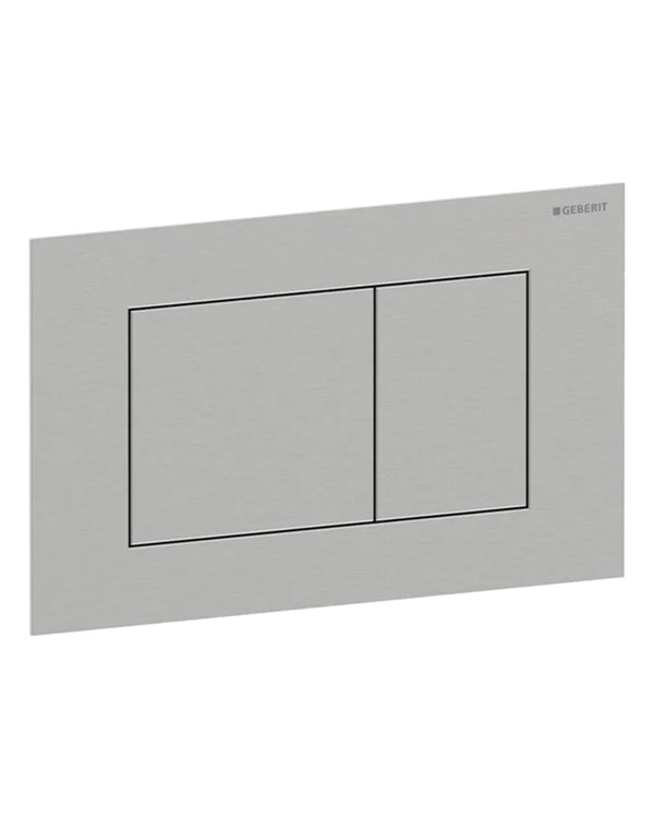 Placca Geberit Sigma40 Square acciaio inox spazzolato antimpronta