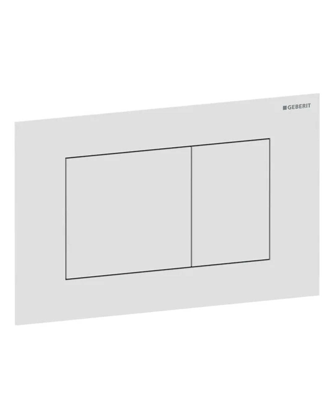 Placca Geberit Sigma40 Square bianco opaco antimpronta