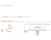 Base Drain Zero canale doccia acciaio 120 cm con griglia reversibile