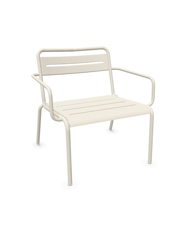 Poltrona outdoor in acciaio Star impilabile design moderno