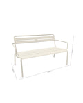 Divano outdoor in acciaio Star impilabile design moderno