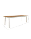 Tavolo outdoor Shine rettangolare in alluminio e teak 225x100