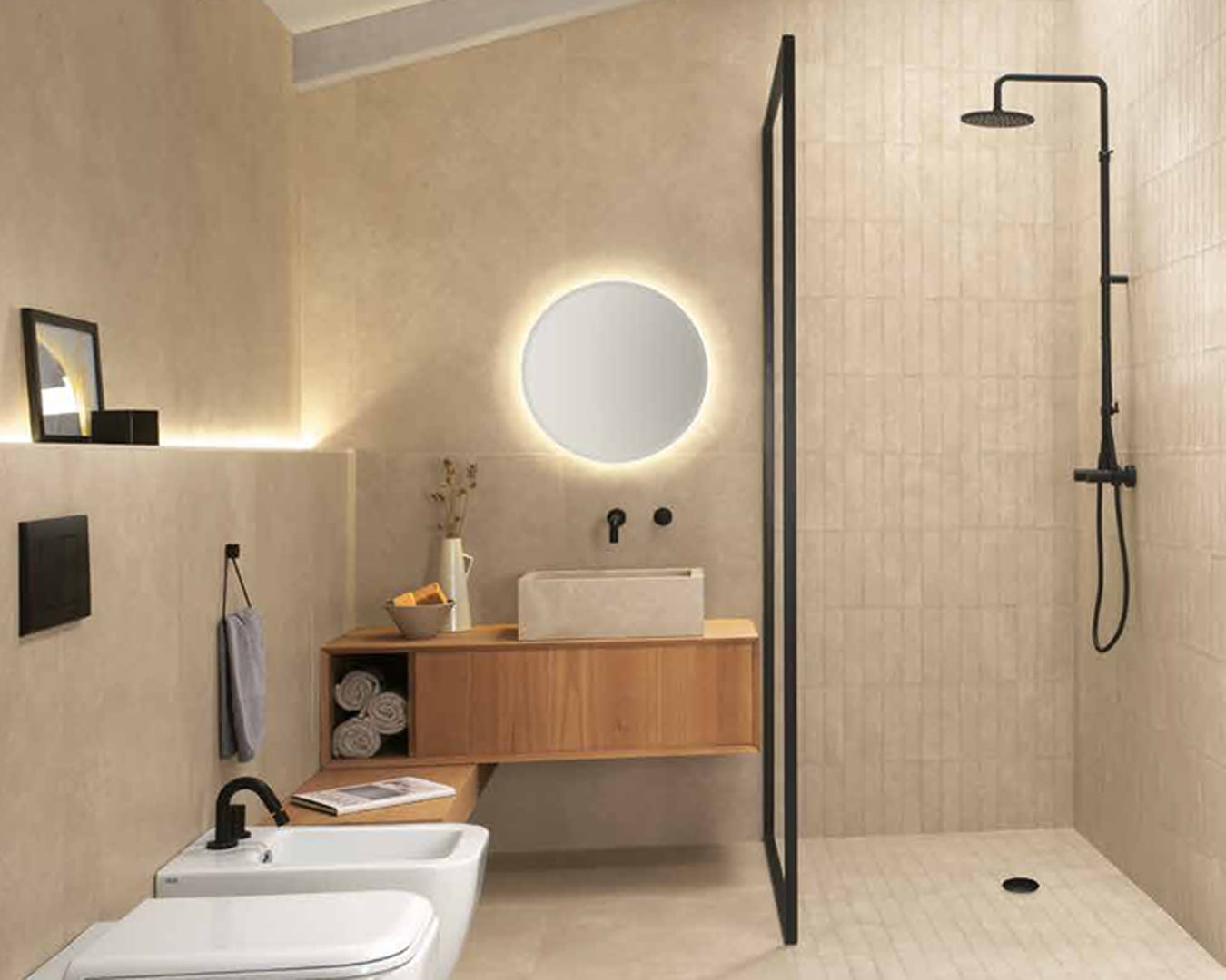 FAP Nobu Piastrella 25x75 cm Beige Matt