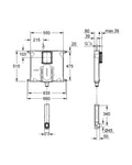 Grohe cassetta di sciacquo WC spessore 80 mm