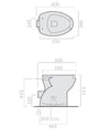 Galassia Ceramiche – Comfort Line vaso disabili bianco h51 cm