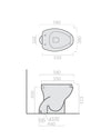 Galassia Ceramiche – Comfort Line vaso disabili bianco h51 cm