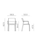 Nardi - Trill Armchair poltrona con braccioli - 40250