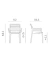 Nardi - Doga Armchair poltrona con braccioli - 40254