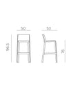 Nardi - Trill Stool sgabello impilabile - 40350