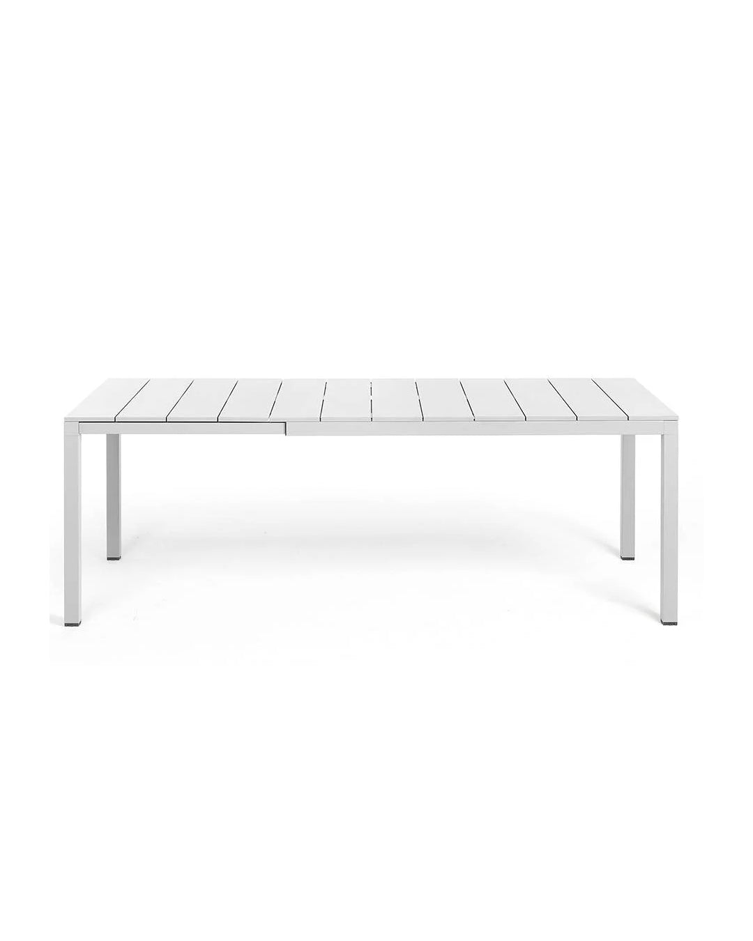 Rio ALU 210 EXT extendable table in painted aluminum 210-280x100 cm