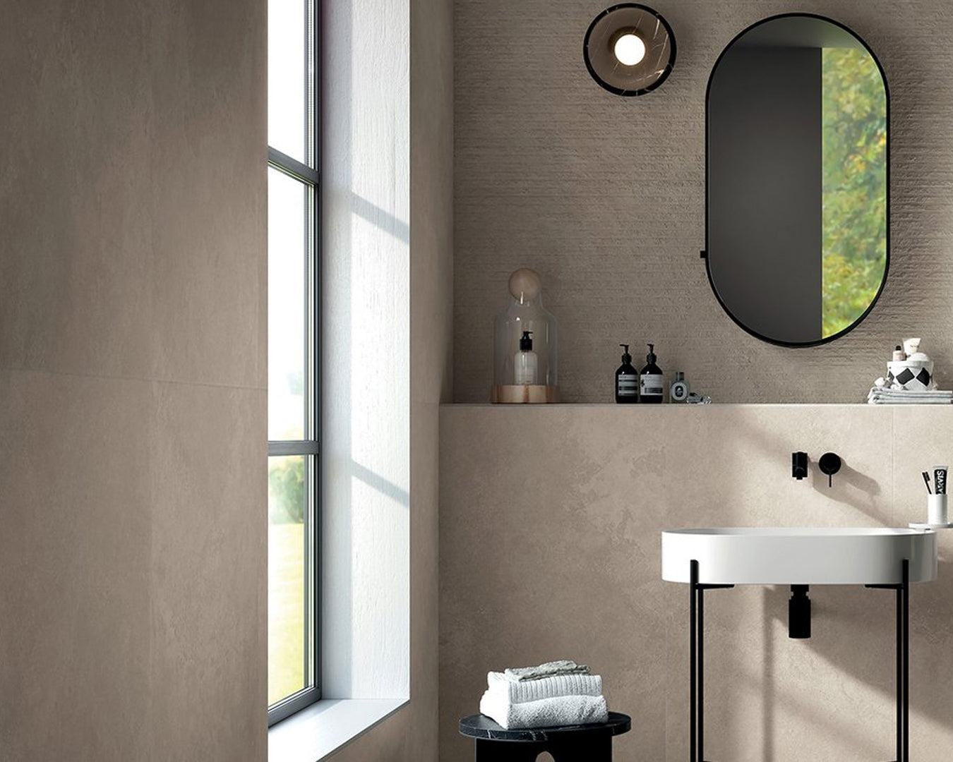 FAP Nobu White piastrella 50x120 cm gres effetto pietra