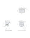 Galassia - Meg11 Pro Lavabo Lavatoio 55x47 cm bianco - 5482