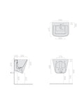 Galassia - Meg11 Pro Lavabo Lavatoio 55x47 cm bianco - 5482