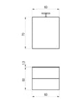 Mobile bagno Qubo2 Hafro Gruppo Geromin finitura Sherwood miele
