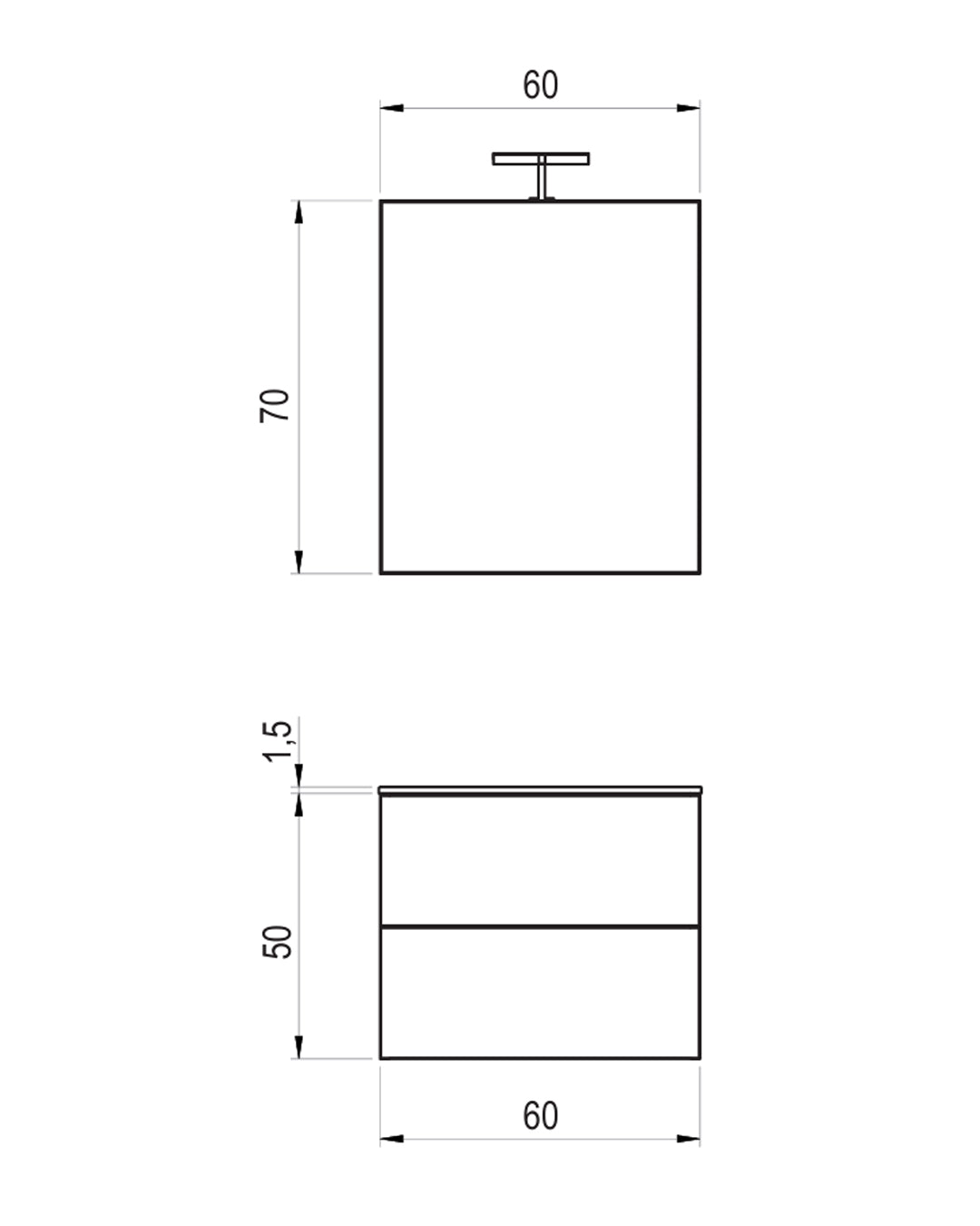 Mobile bagno Qubo2 Hafro Gruppo Geromin finitura Sherwood miele