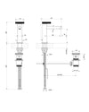 Gessi Anello Miscelatore lavabo con scarico cromato