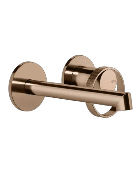 Gessi Anello Miscelatore lavabo a parete piastre separate bocca corta