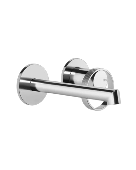 Gessi Anello Miscelatore lavabo a parete piastre separate bocca corta