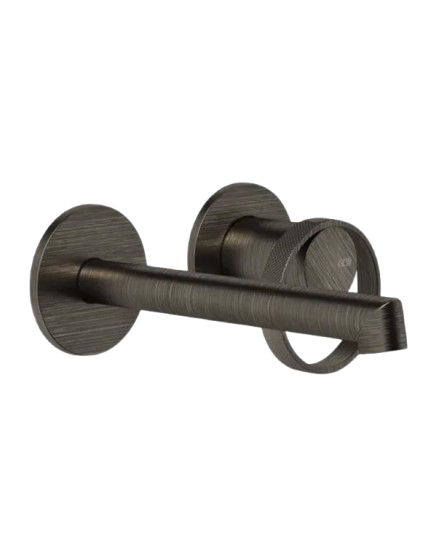 Gessi Anello Miscelatore lavabo a parete piastre separate bocca corta