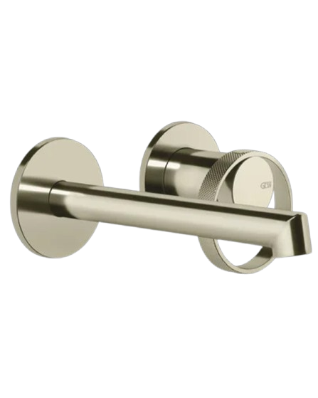 Gessi Anello Miscelatore lavabo a parete piastre separate bocca corta