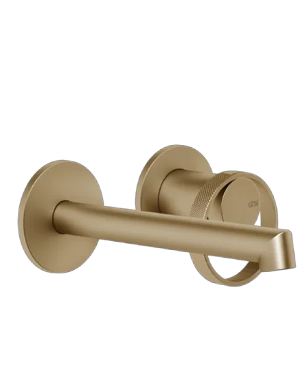 Gessi Anello Miscelatore lavabo a parete piastre separate bocca corta
