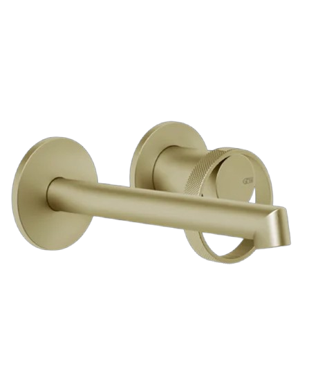 Gessi Anello Miscelatore lavabo a parete piastre separate bocca corta
