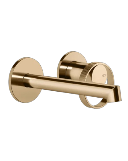 Gessi Anello Miscelatore lavabo a parete piastre separate bocca corta