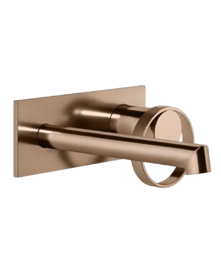 Gessi Anello Miscelatore lavabo a parete piastra unita bocca corta