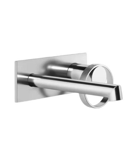 Gessi Anello Miscelatore lavabo a parete piastra unita bocca corta
