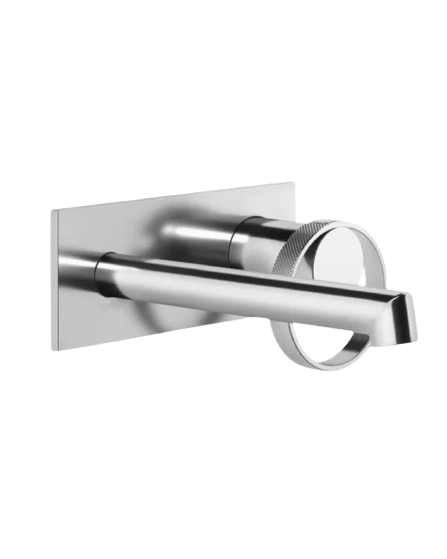 Gessi Anello Miscelatore lavabo a parete piastra unita bocca corta