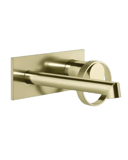 Gessi Anello Miscelatore lavabo a parete piastra unita bocca corta