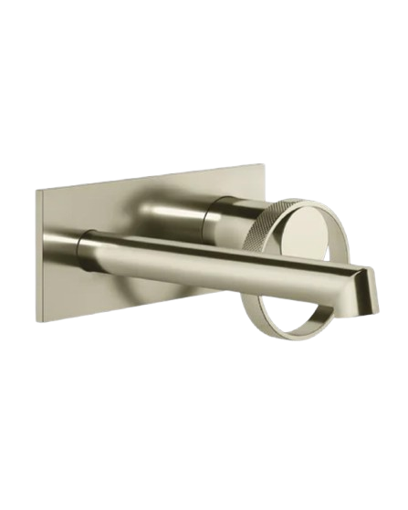 Gessi Anello Miscelatore lavabo a parete piastra unita bocca corta