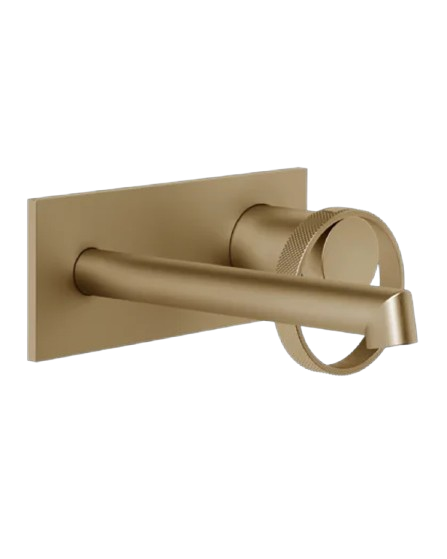 Gessi Anello Miscelatore lavabo a parete piastra unita bocca corta