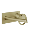 Gessi Anello Miscelatore lavabo a parete piastra unita bocca corta