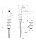 Gessi Ingranaggio Miscelatore bidet cromato