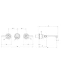 essi Venti20 miscelatore lavabo 3 fori parete piastre separate