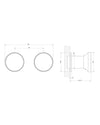 Gessi Origini Miscelatore doccia deviatore 2 uscite cromato