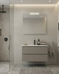 Mobile bagno Qubo2 Hafro Gruppo Geromin finitura Ares Grigio