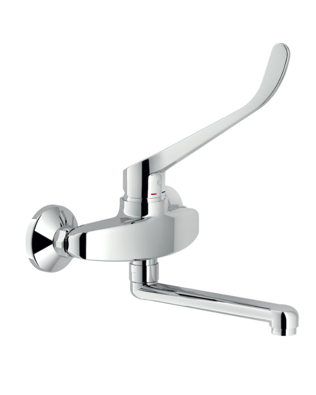 Nobili – Lavello a parete disabili monocomando c/leva clinica cromo