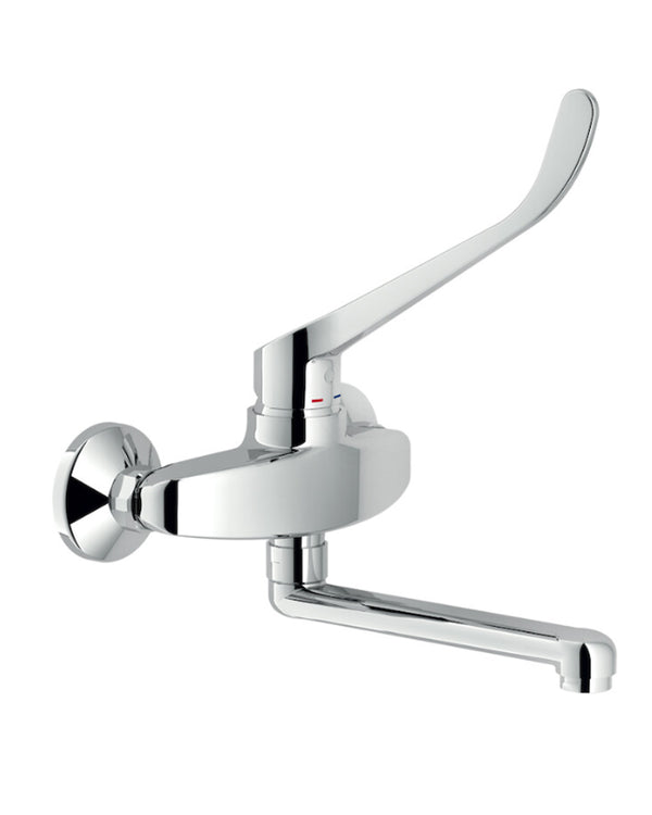 Nobili – Lavello a parete disabili monocomando c/leva clinica cromo