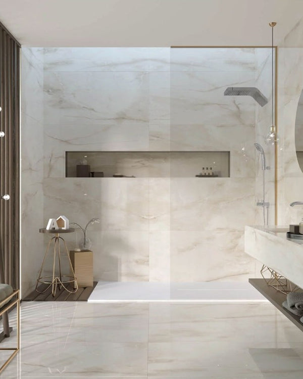 Navarti Allure Piastrella 90x90 cm Crema Lucido RT
