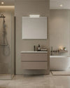 Mobile bagno Qubo2 Hafro Gruppo Geromin finitura Castoro