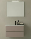 Mobile bagno Qubo2 Hafro Gruppo Geromin finitura Castoro