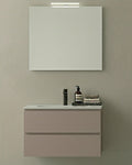 Mobile bagno Qubo2 Hafro Gruppo Geromin finitura Castoro