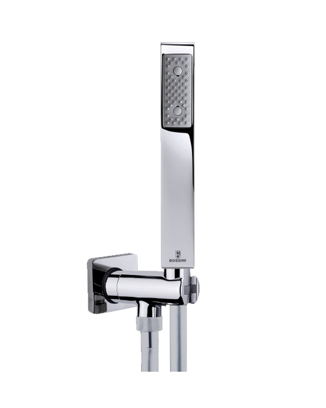 Bossini CUBE Set doccia duplex cromo con presa acqua e supporto fisso